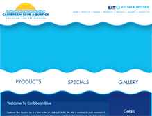 Tablet Screenshot of caribbeanblueaquatics.com